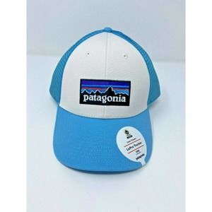 Patagonia P6 Lopro Trucker Hat - White/Blue